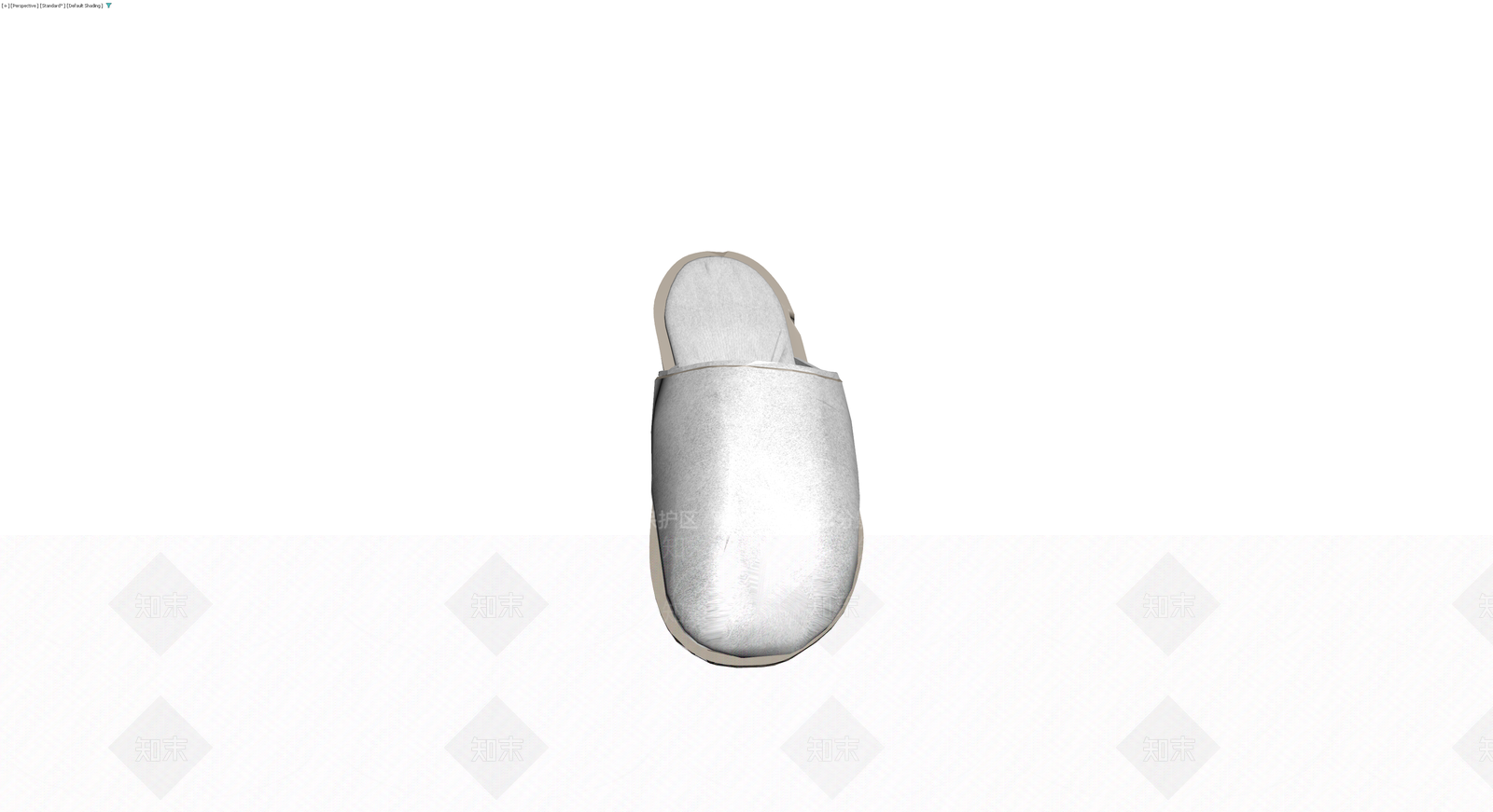 白色布艺拖鞋模型3D模型下载【ID:1230460531】