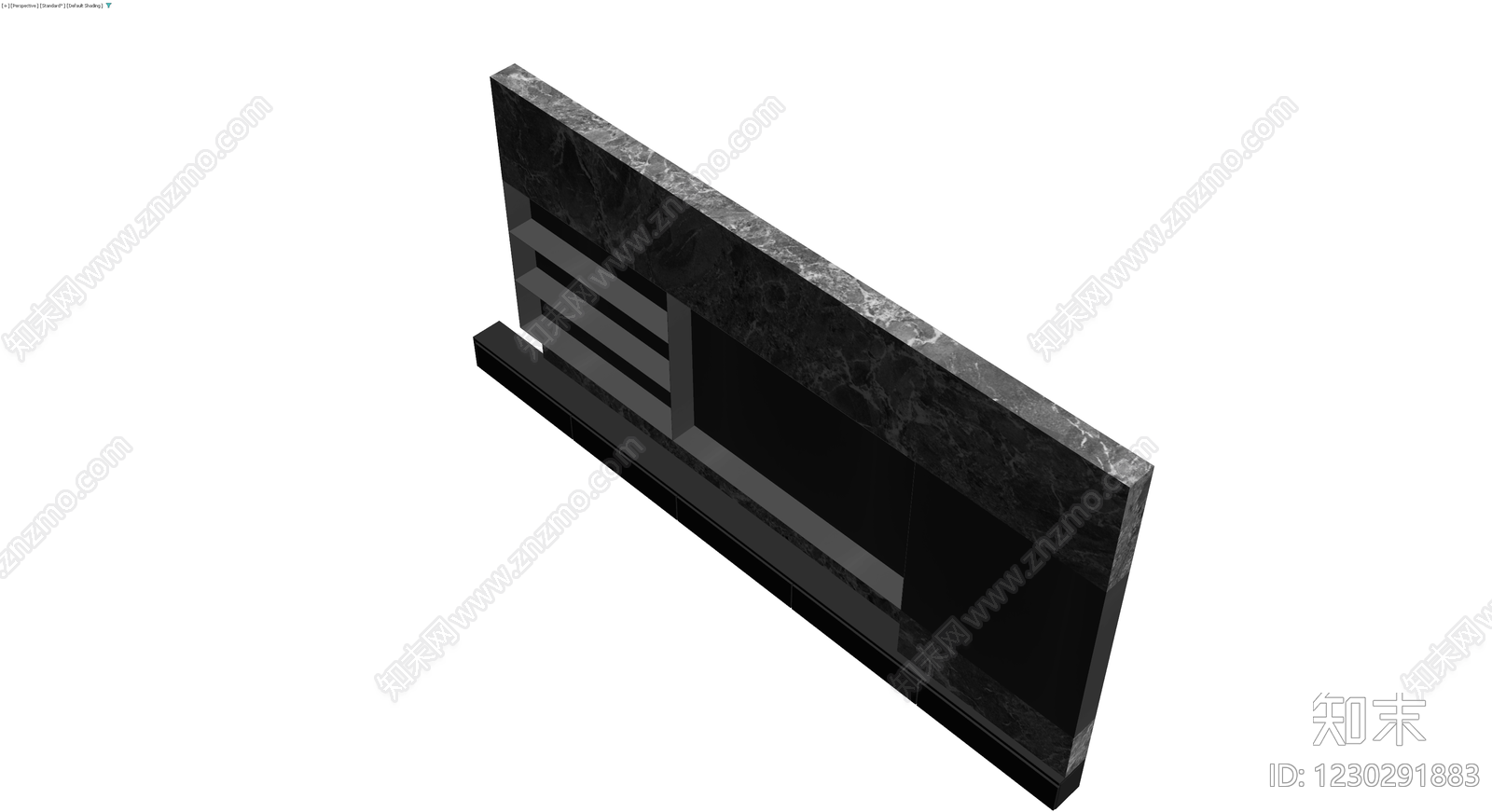 大理石隔断/背景墙组件3D模型下载【ID:1230291883】