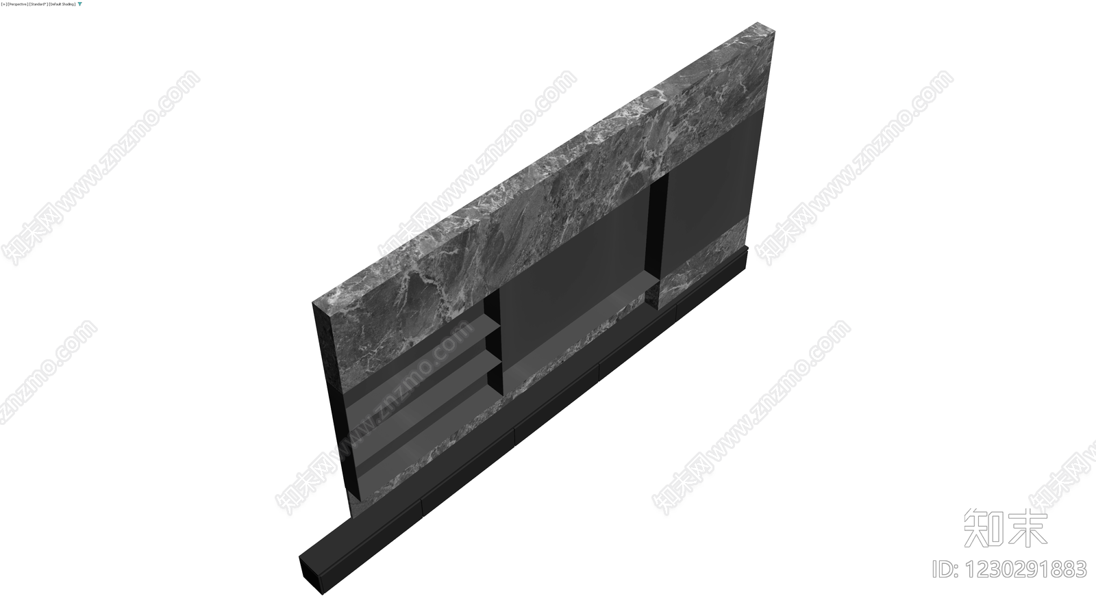 大理石隔断/背景墙组件3D模型下载【ID:1230291883】