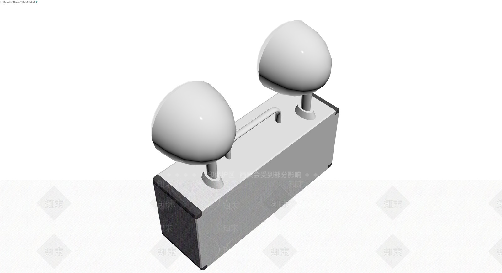 双头手提探照灯3D模型下载【ID:1229891647】