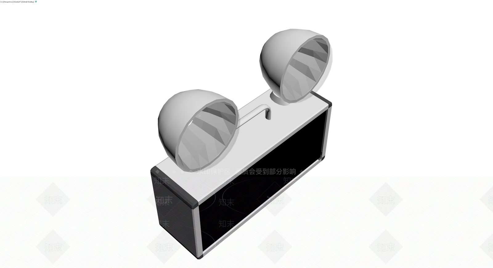 双头手提探照灯3D模型下载【ID:1229891647】