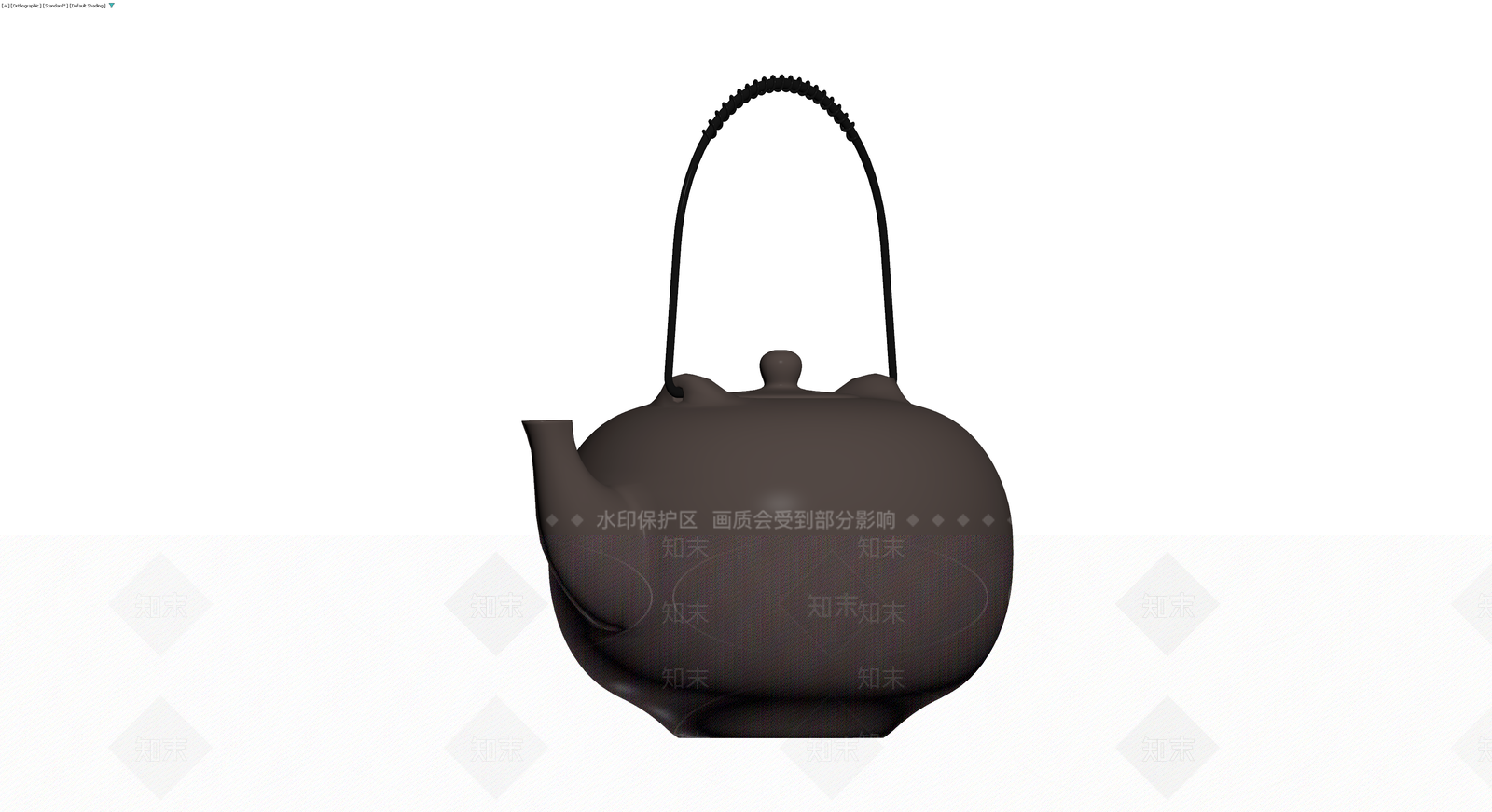 深色提梁壶3D模型下载【ID:1230345250】
