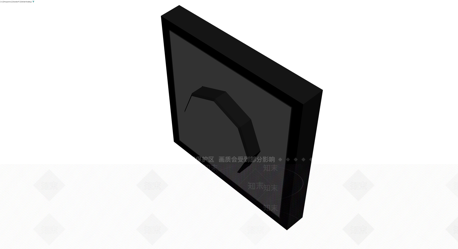 黑色框体浮雕装饰画3D模型下载【ID:1230543008】