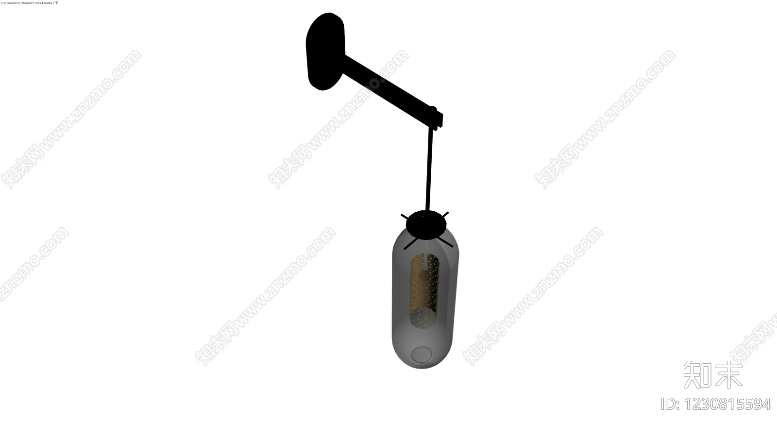 壁灯悬挂装饰罐3D模型下载【ID:1230815594】