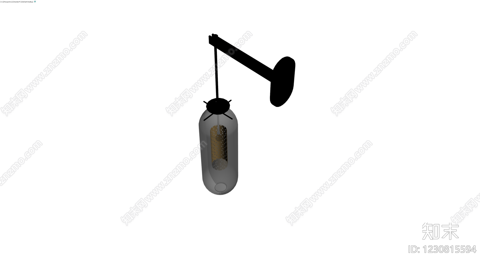 壁灯悬挂装饰罐3D模型下载【ID:1230815594】