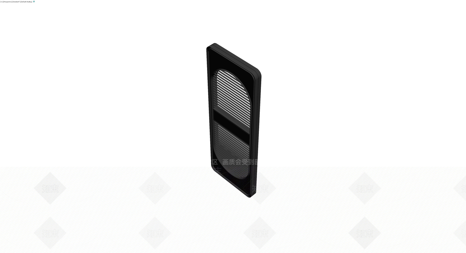 黑色长条通风口格栅3D模型下载【ID:1230425008】