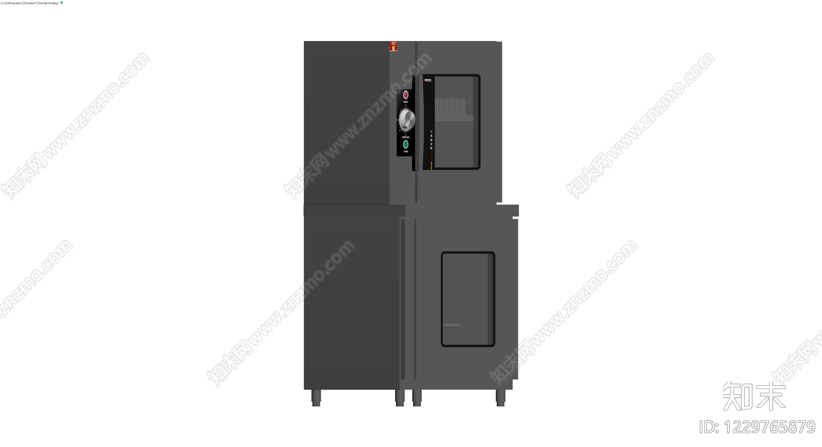 黑色双门消毒柜3D模型下载【ID:1229765879】