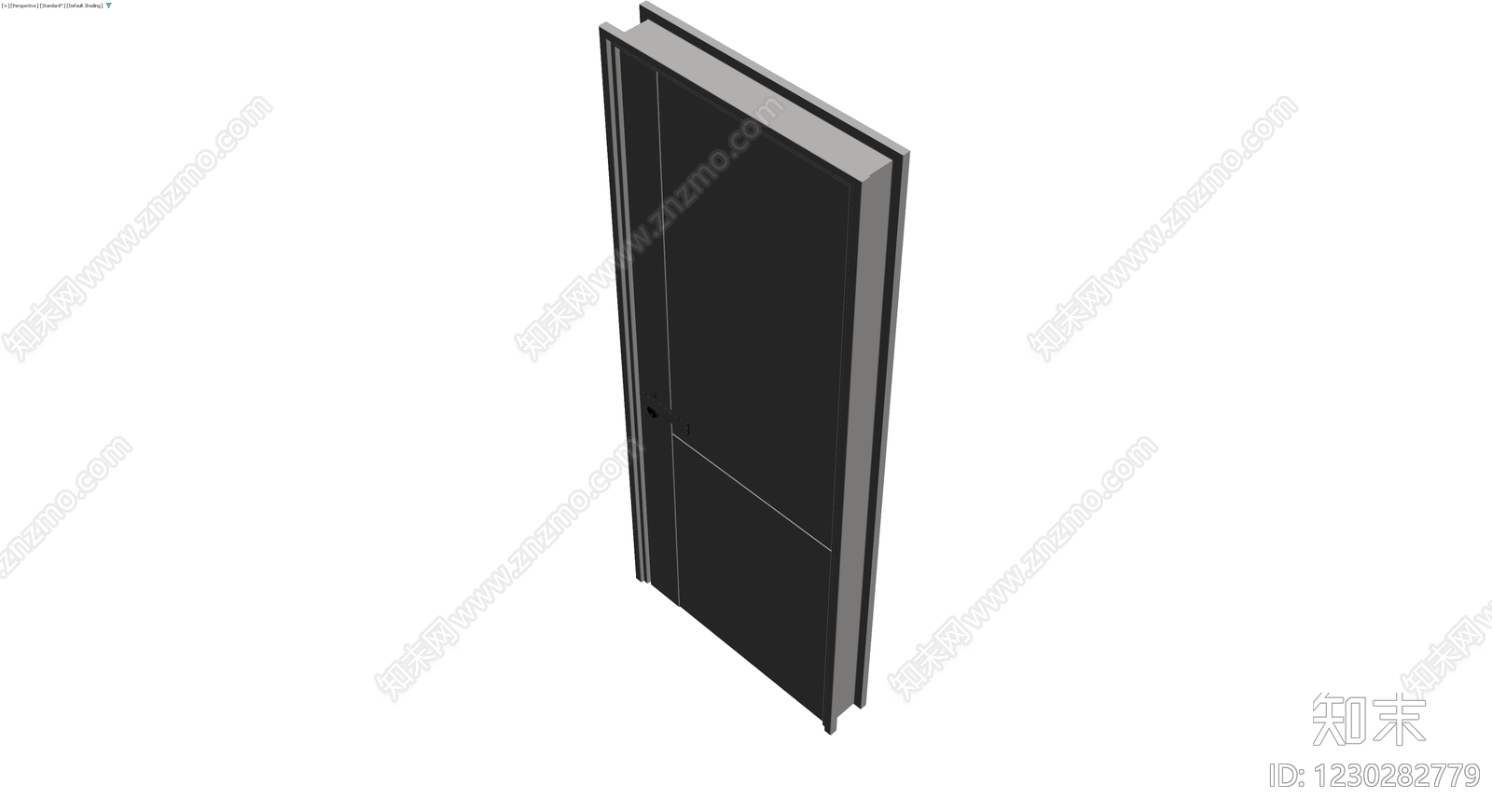 现代简约风格成品门3D模型下载【ID:1230282779】