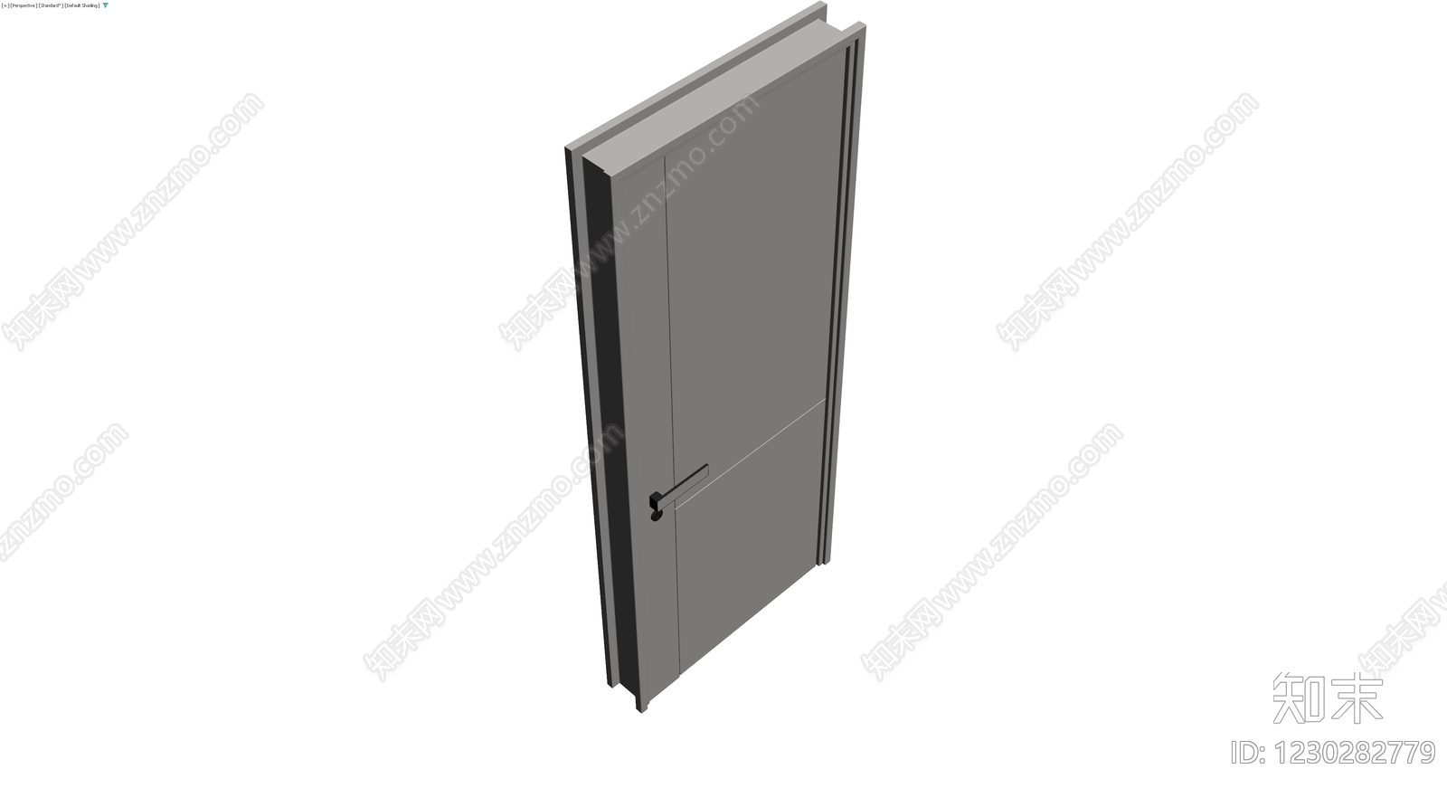 现代简约风格成品门3D模型下载【ID:1230282779】