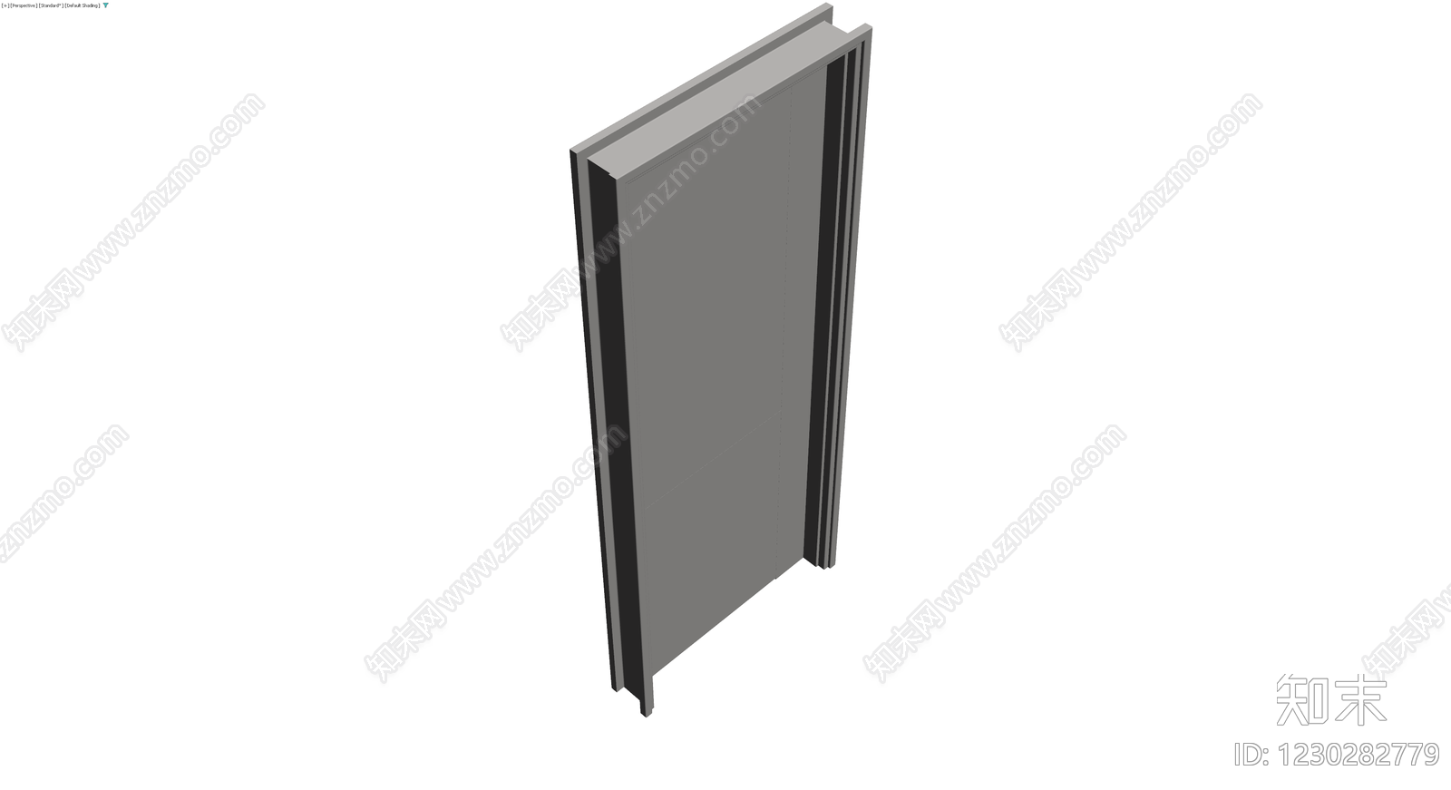现代简约风格成品门3D模型下载【ID:1230282779】