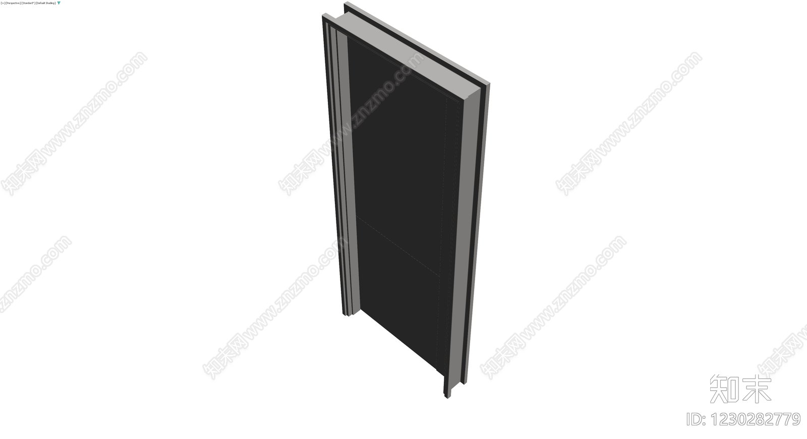 现代简约风格成品门3D模型下载【ID:1230282779】