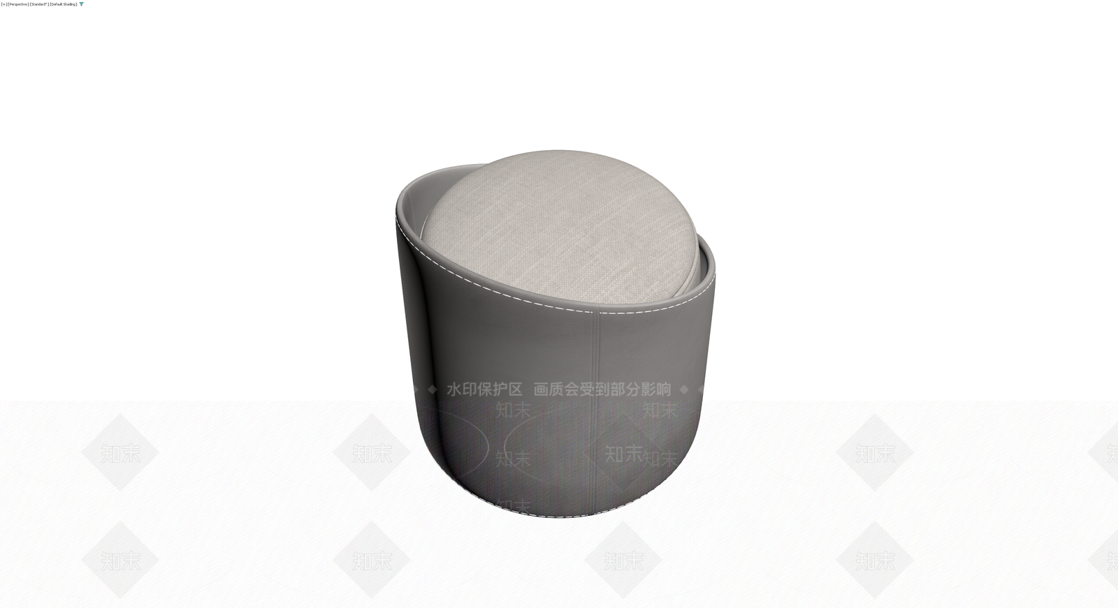 现代弧形软包单人椅3D模型下载【ID:1230701931】