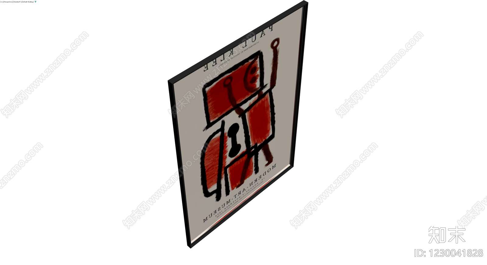 保罗克利展览海报3D模型下载【ID:1230041828】