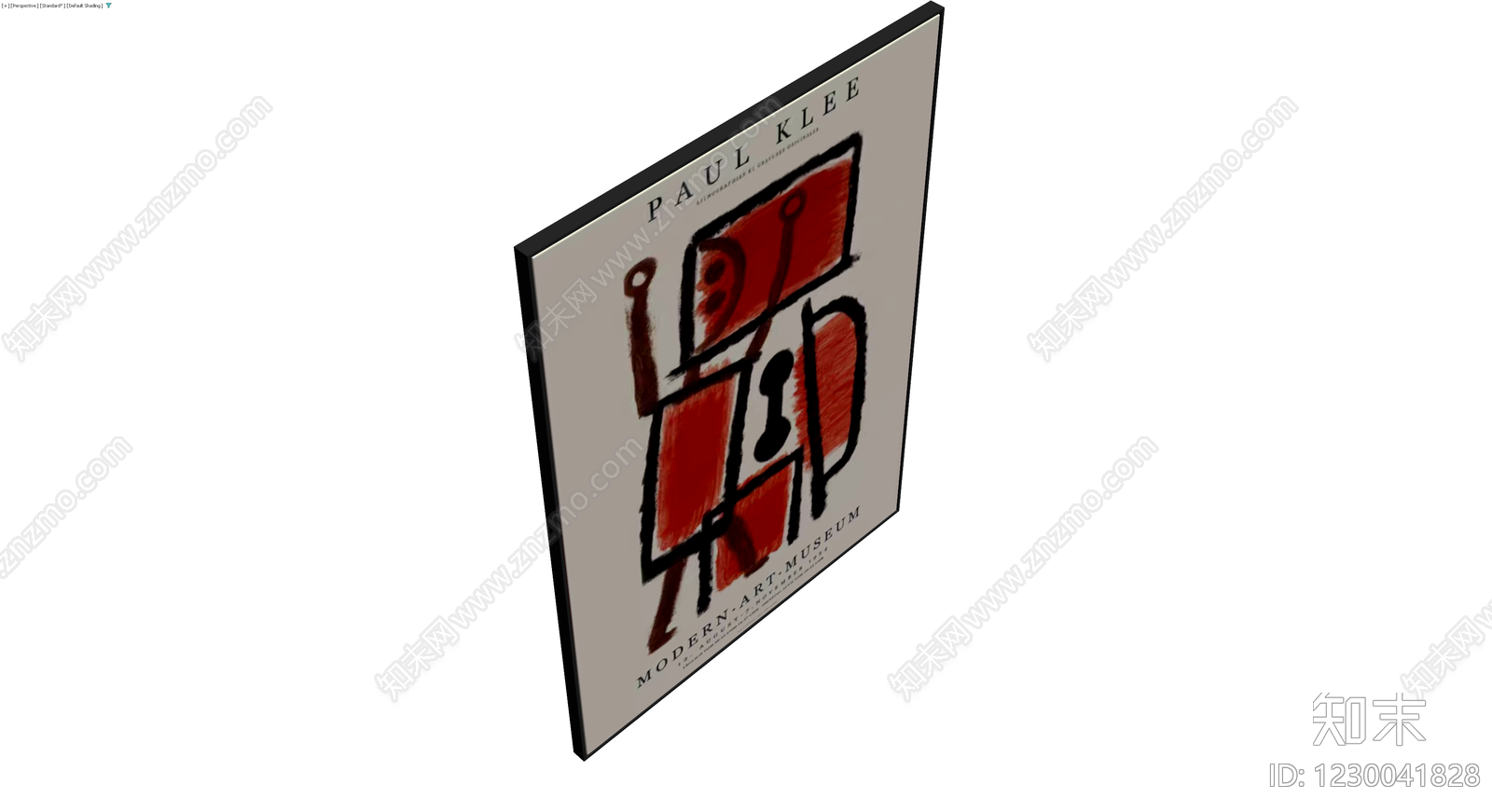 保罗克利展览海报3D模型下载【ID:1230041828】