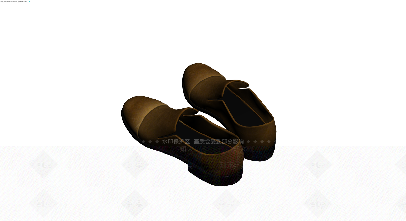 棕色皮质乐福鞋3D模型下载【ID:1229857579】