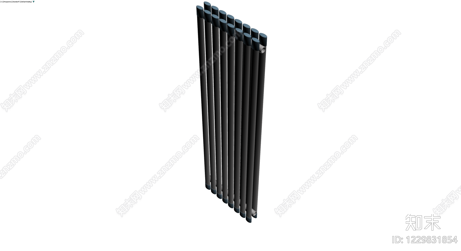 现代竖管散热器3D模型下载【ID:1229831854】