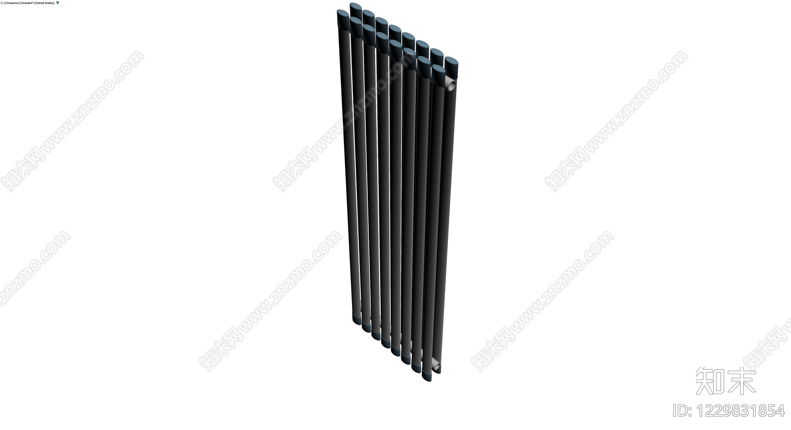 现代竖管散热器3D模型下载【ID:1229831854】