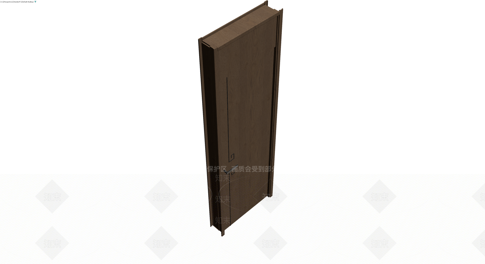 深色木纹成品门3D模型下载【ID:1230416830】