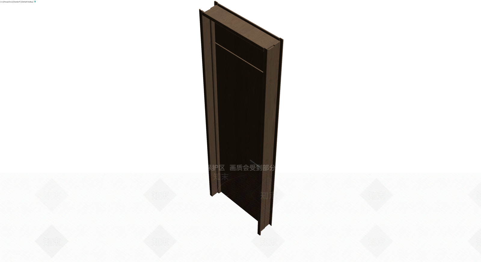 深色木纹成品门3D模型下载【ID:1230416830】