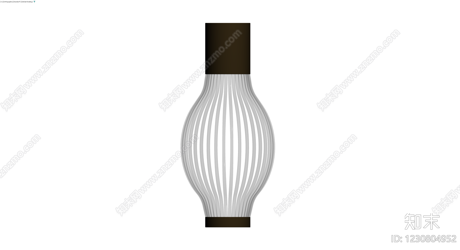 镂空纹理装饰花瓶3D模型下载【ID:1230804952】