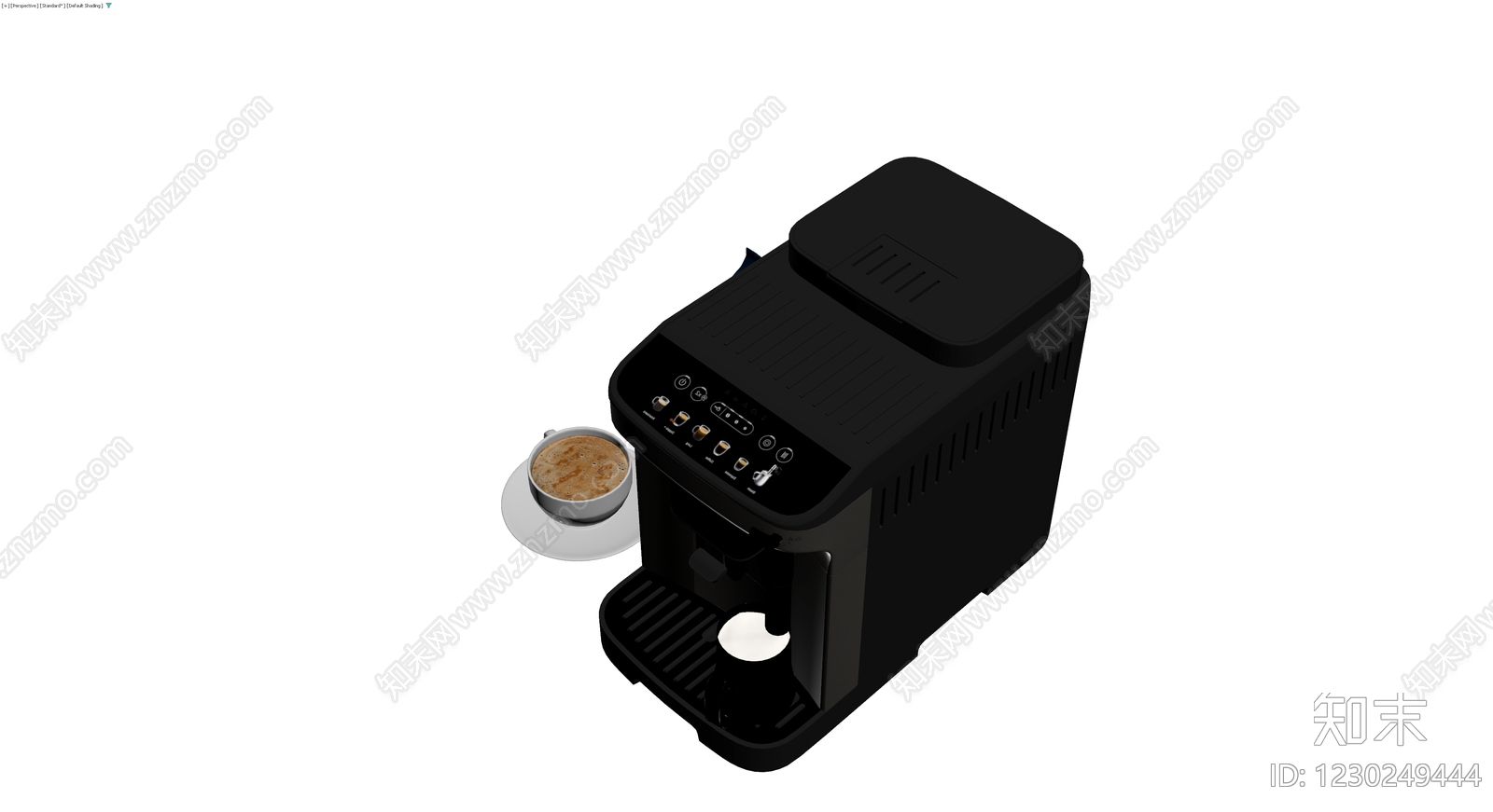 黑色全自动咖啡机模型3D模型下载【ID:1230249444】
