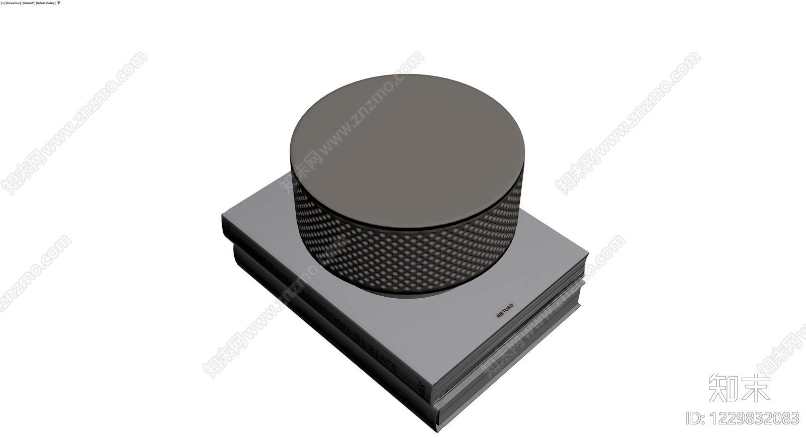 书籍与音箱组合摆件3D模型下载【ID:1229832083】