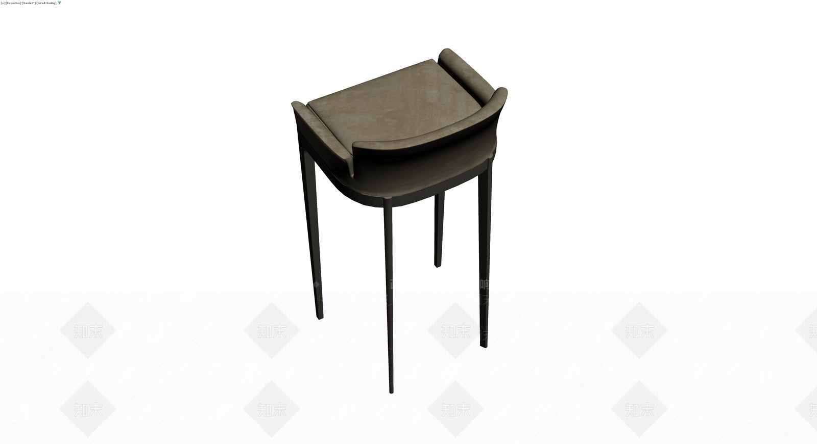 现代高背软包吧台椅3D模型下载【ID:1230119854】