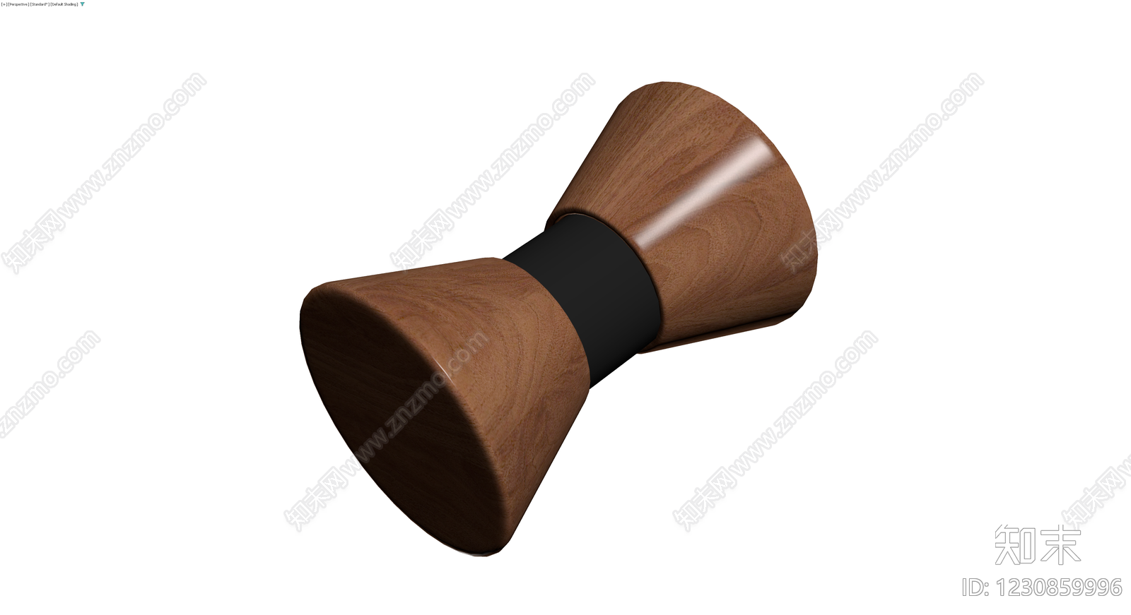 木质哑铃造型摆件3D模型下载【ID:1230859996】