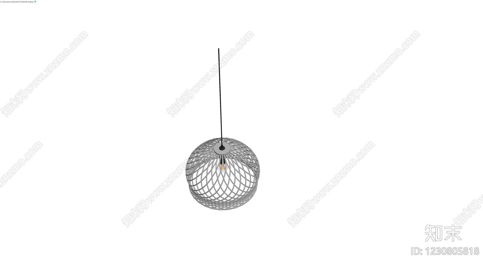 编织球形吊灯3D模型下载【ID:1230805818】