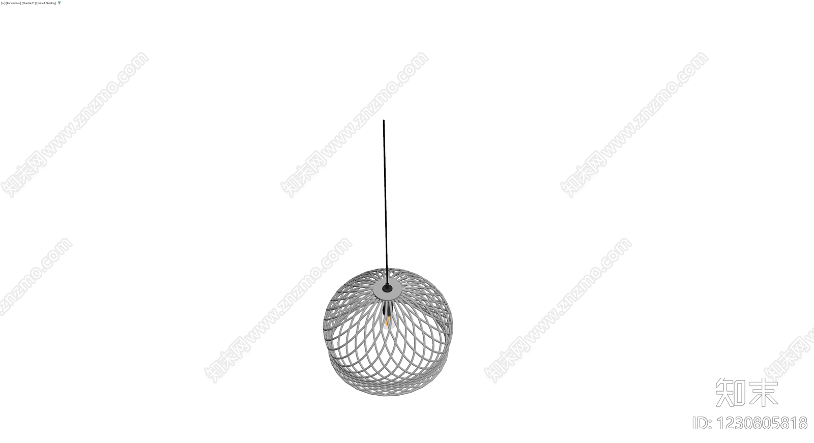 编织球形吊灯3D模型下载【ID:1230805818】
