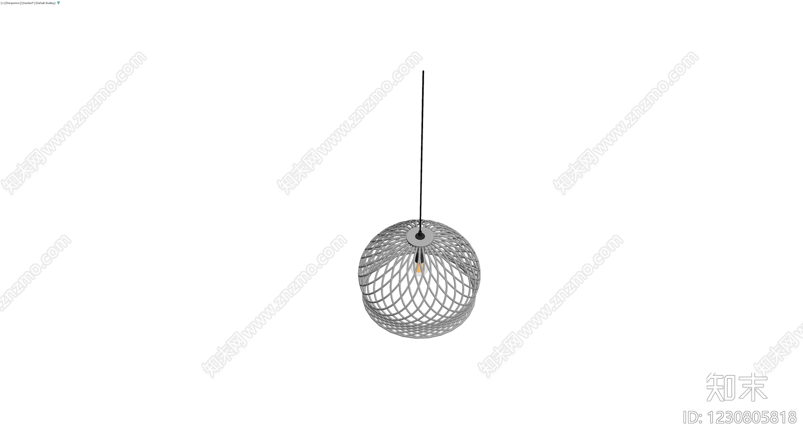 编织球形吊灯3D模型下载【ID:1230805818】