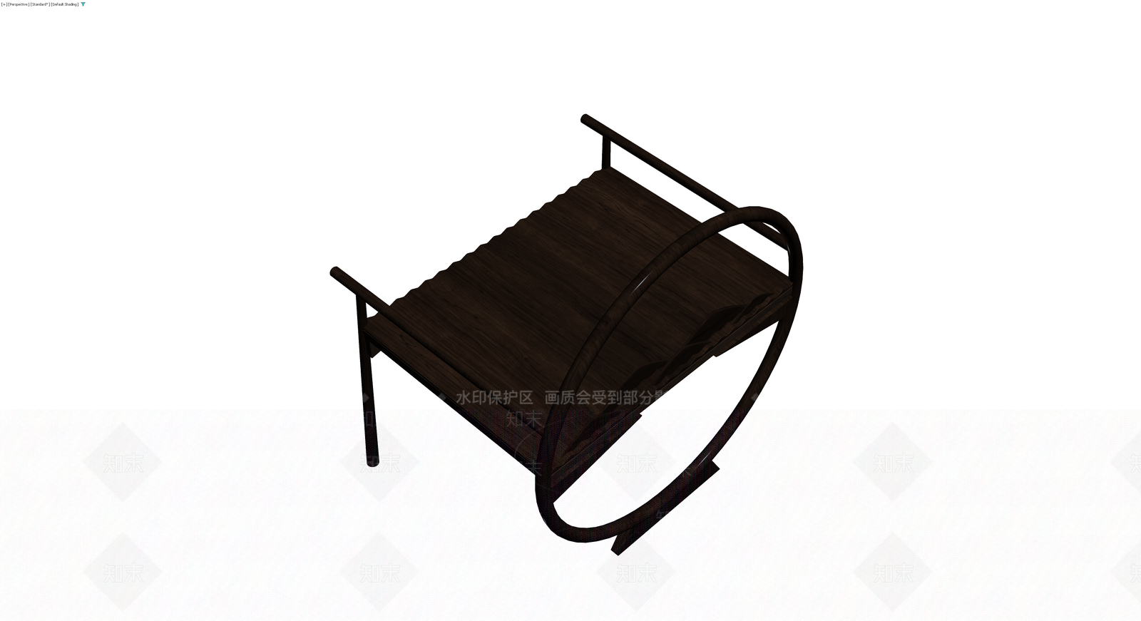 深色木质圈椅3D模型下载【ID:1230448228】