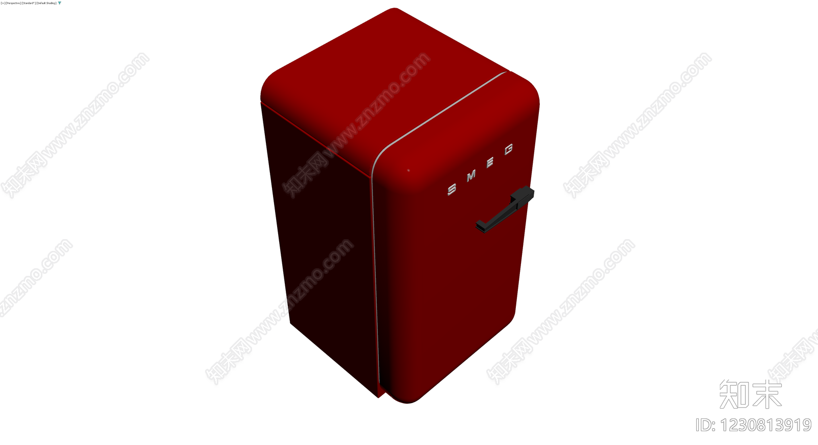 红色复古冰箱模型3D模型下载【ID:1230813919】