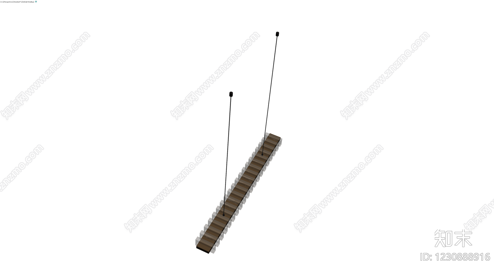 长条格栅吊灯组件3D模型下载【ID:1230888916】