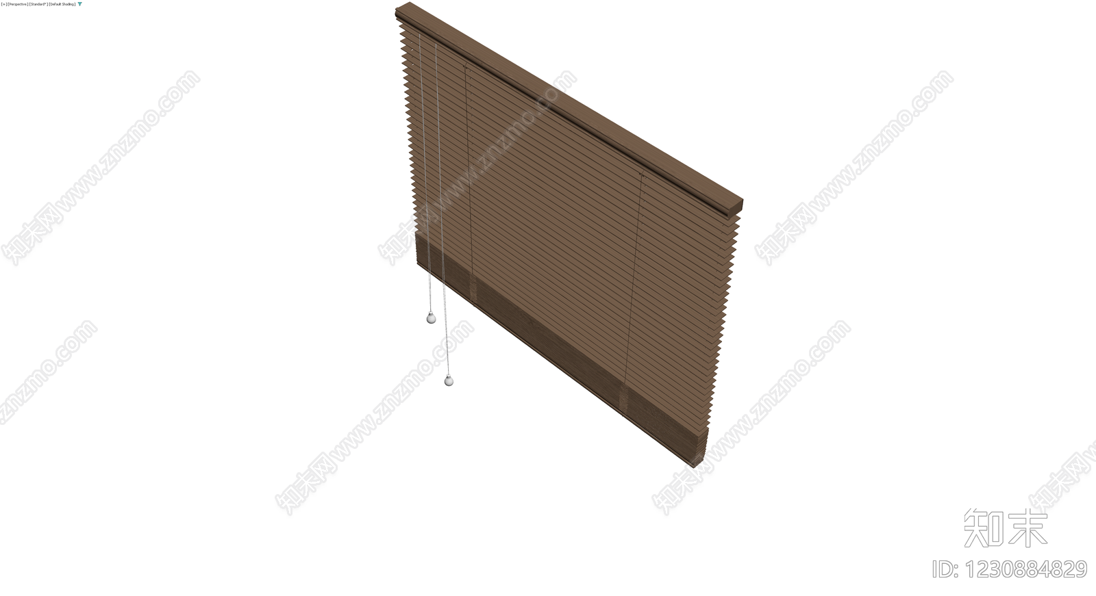 木质百叶窗组件3D模型下载【ID:1230884829】