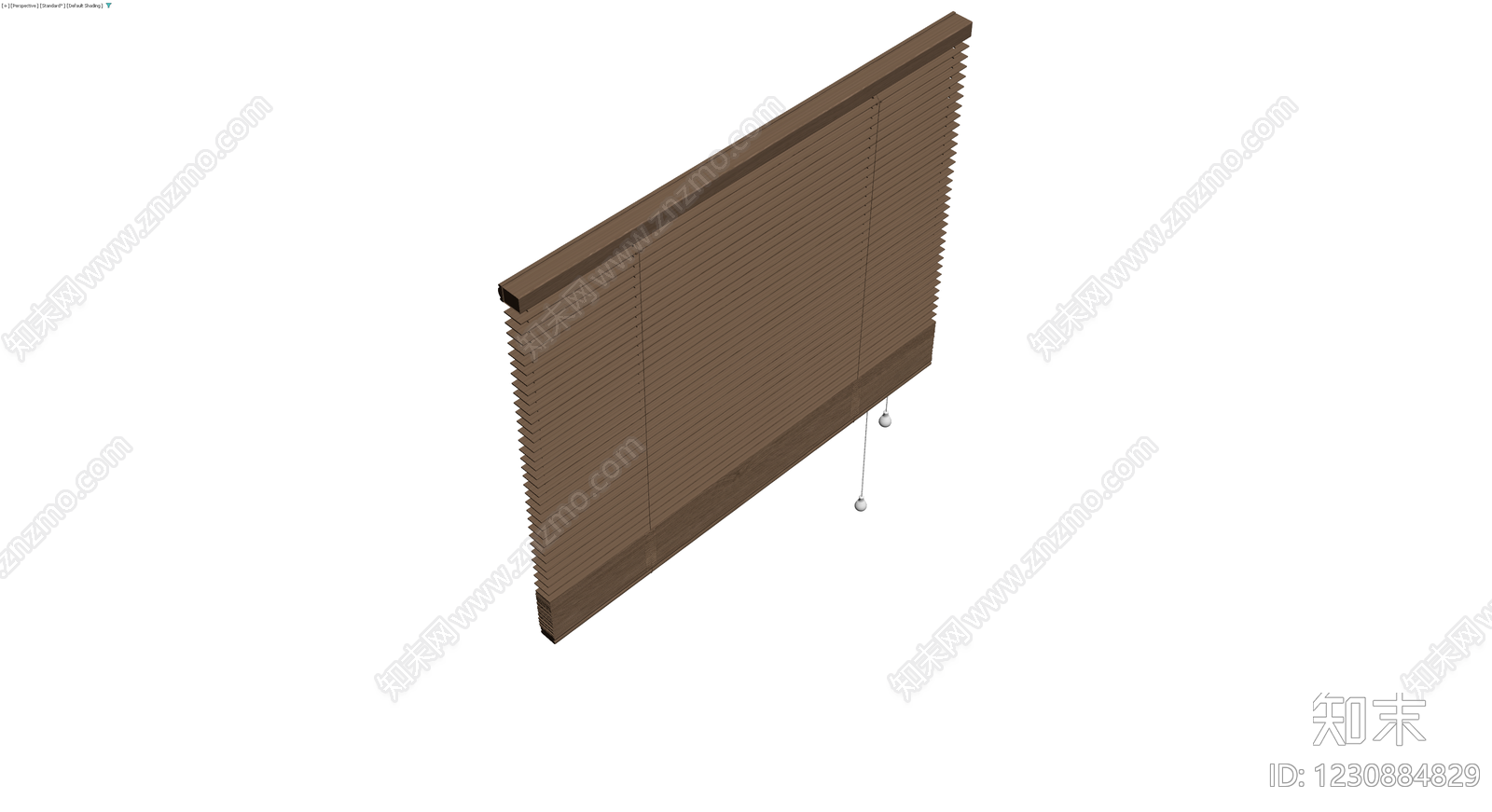 木质百叶窗组件3D模型下载【ID:1230884829】