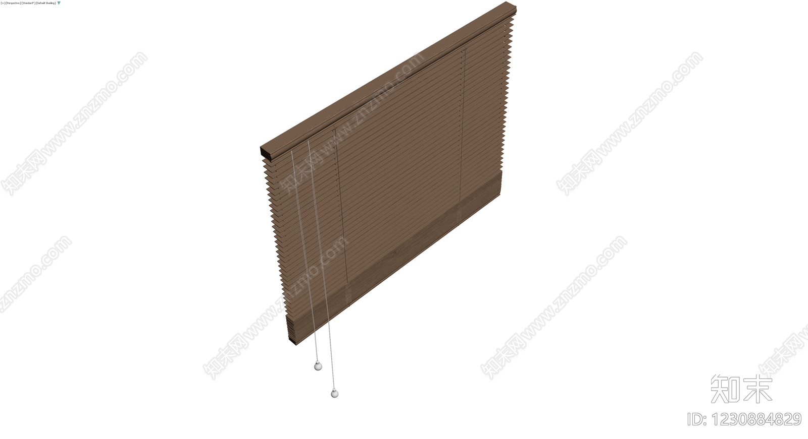 木质百叶窗组件3D模型下载【ID:1230884829】