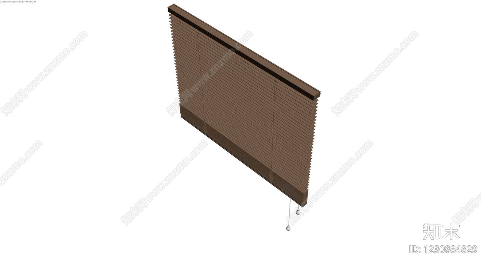 木质百叶窗组件3D模型下载【ID:1230884829】