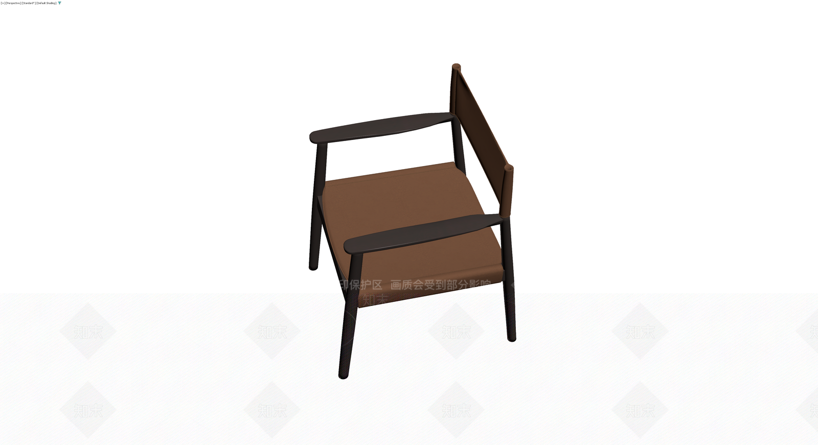 深木色扶手椅3D模型下载【ID:1230710945】