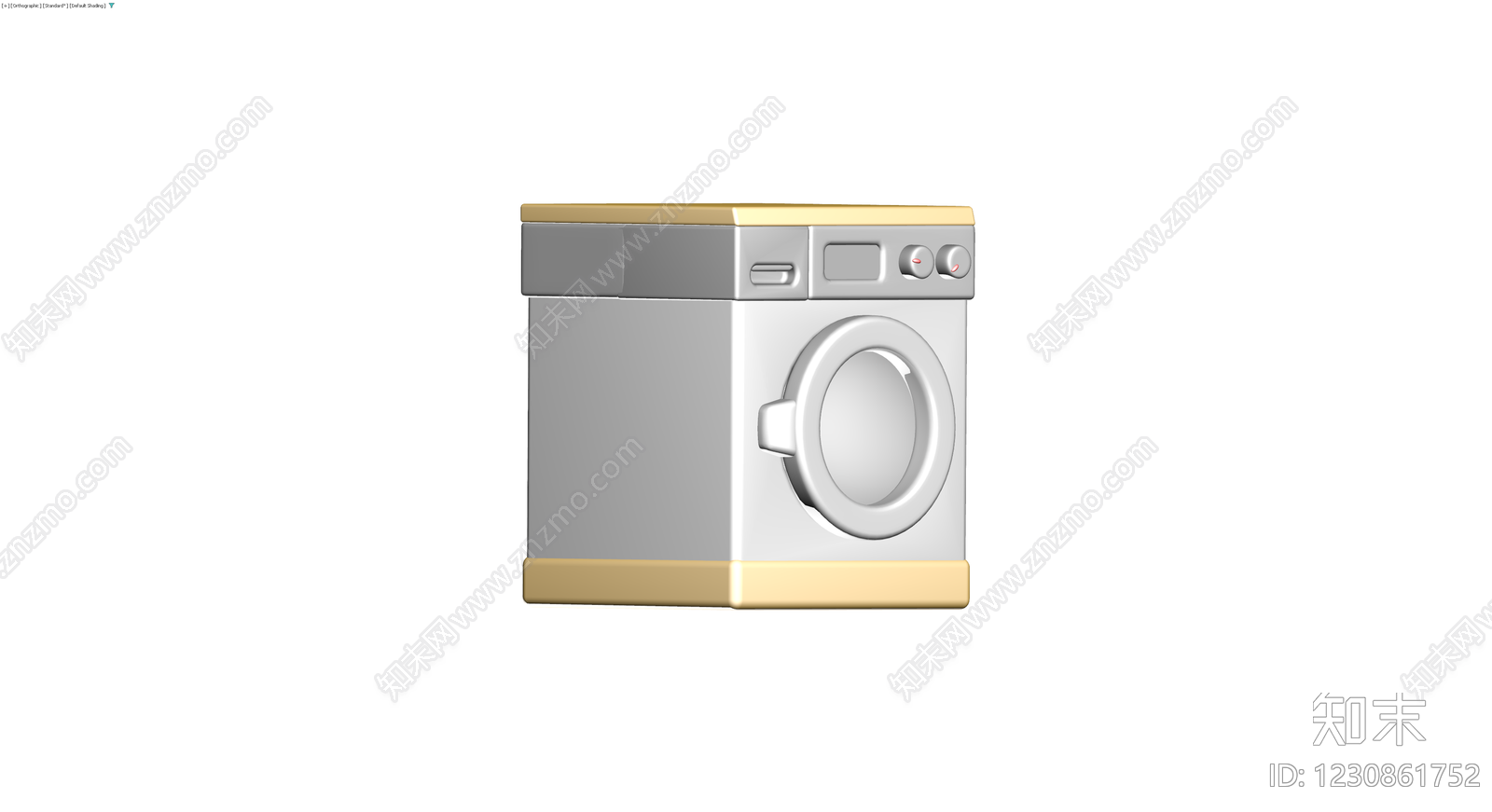 灰模洗衣机模型3D模型下载【ID:1230861752】