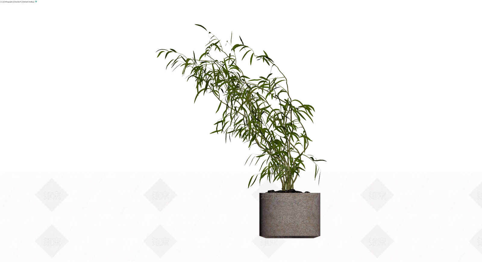 盆栽竹子带盆3D模型下载【ID:1229627624】