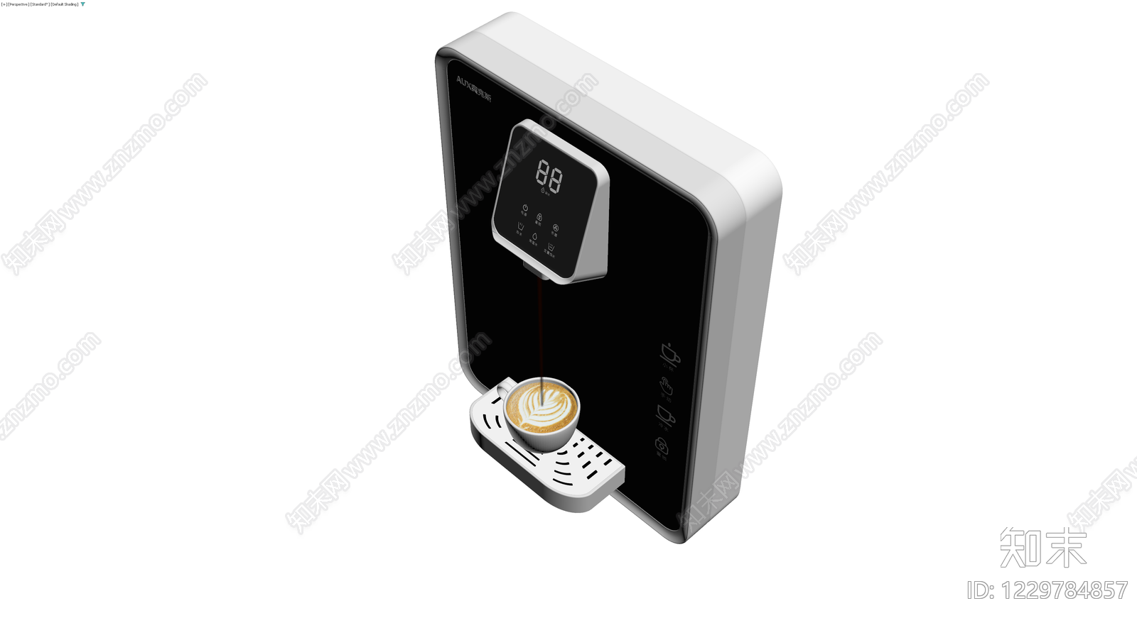 奥克斯管线机咖啡机3D模型下载【ID:1229784857】