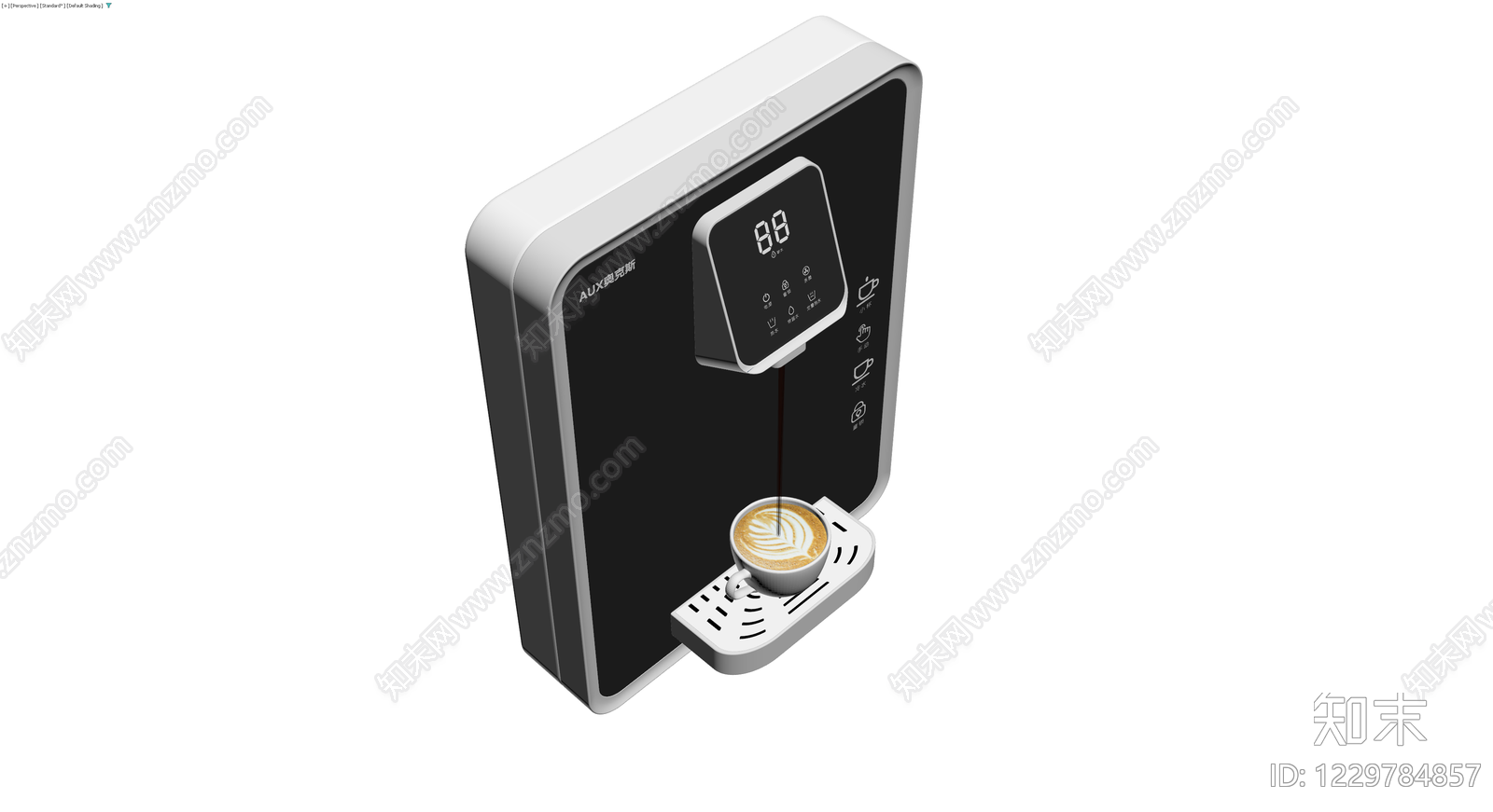 奥克斯管线机咖啡机3D模型下载【ID:1229784857】