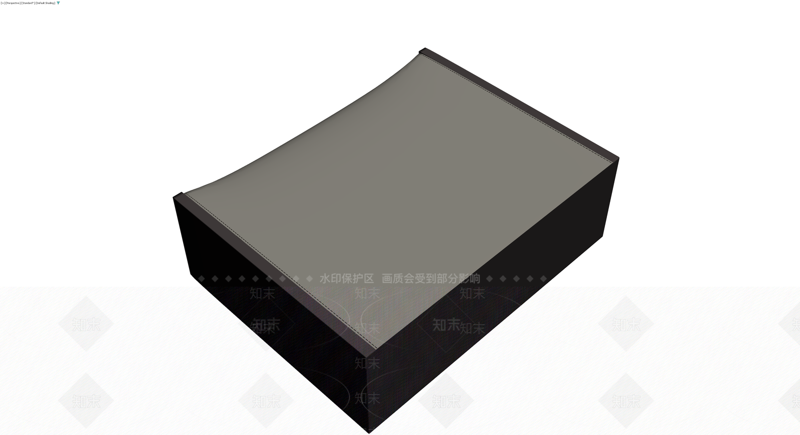 黑色长方体储物盒3D模型下载【ID:1230098944】