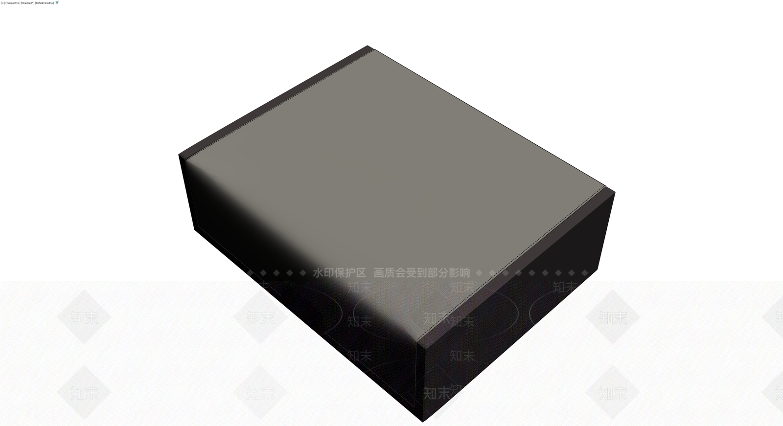 黑色长方体储物盒3D模型下载【ID:1230098944】