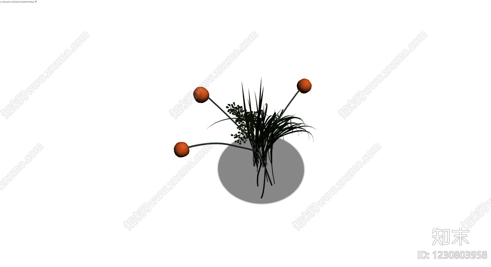 插花盆栽组合模型3D模型下载【ID:1230803958】