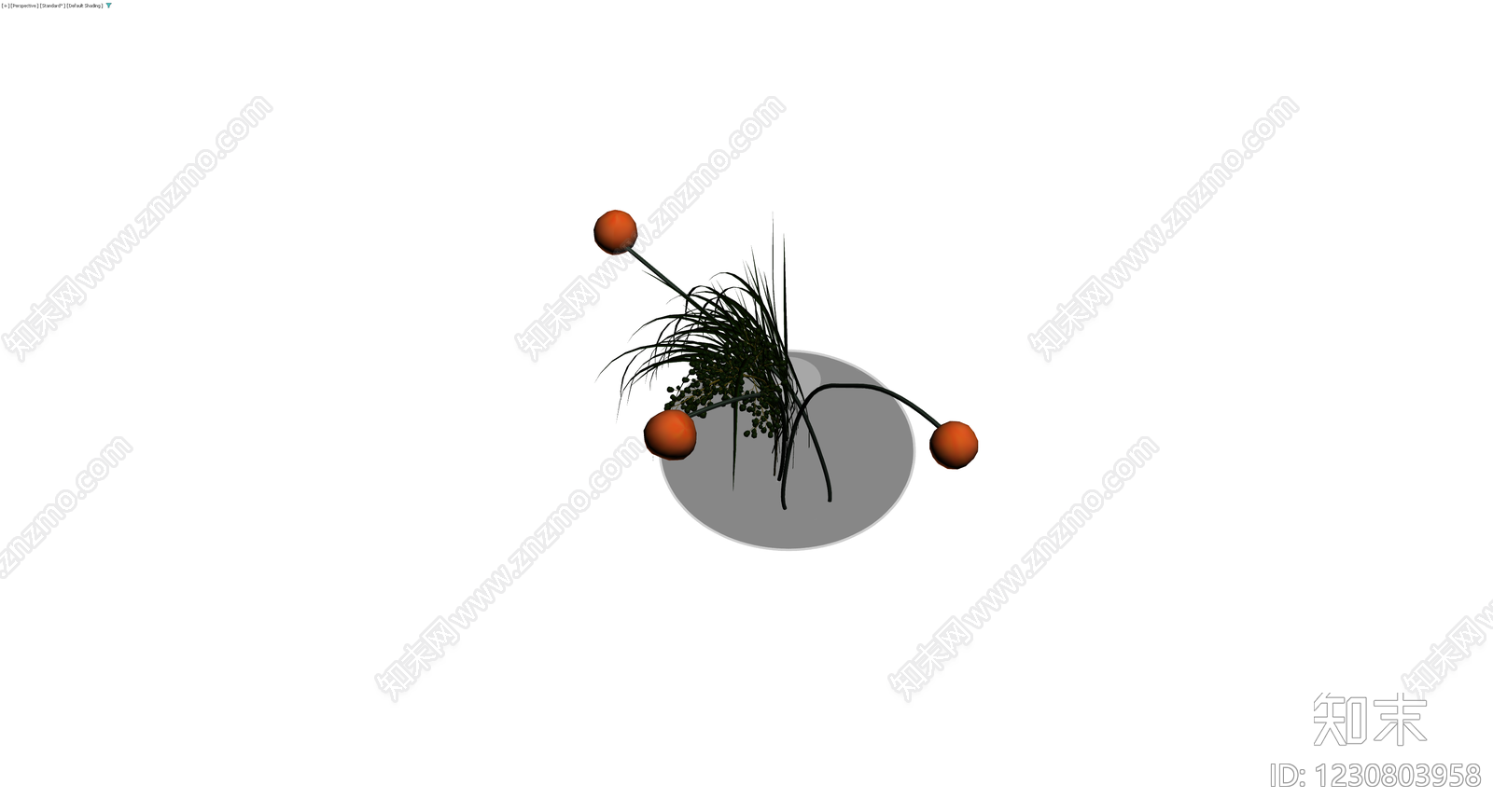 插花盆栽组合模型3D模型下载【ID:1230803958】