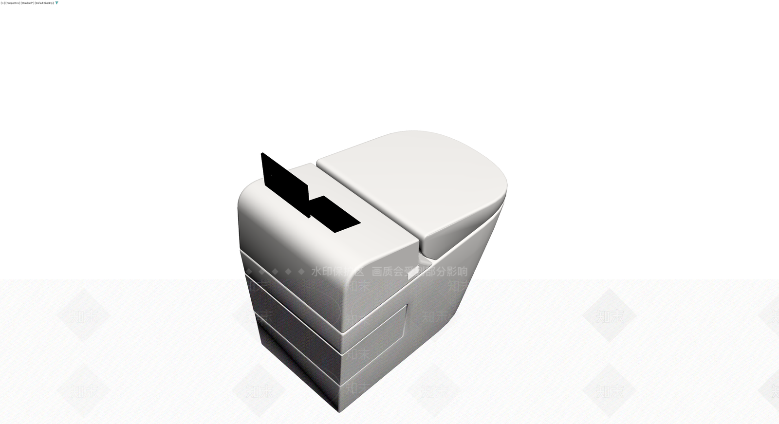 现代智能马桶3D模型下载【ID:1229879155】