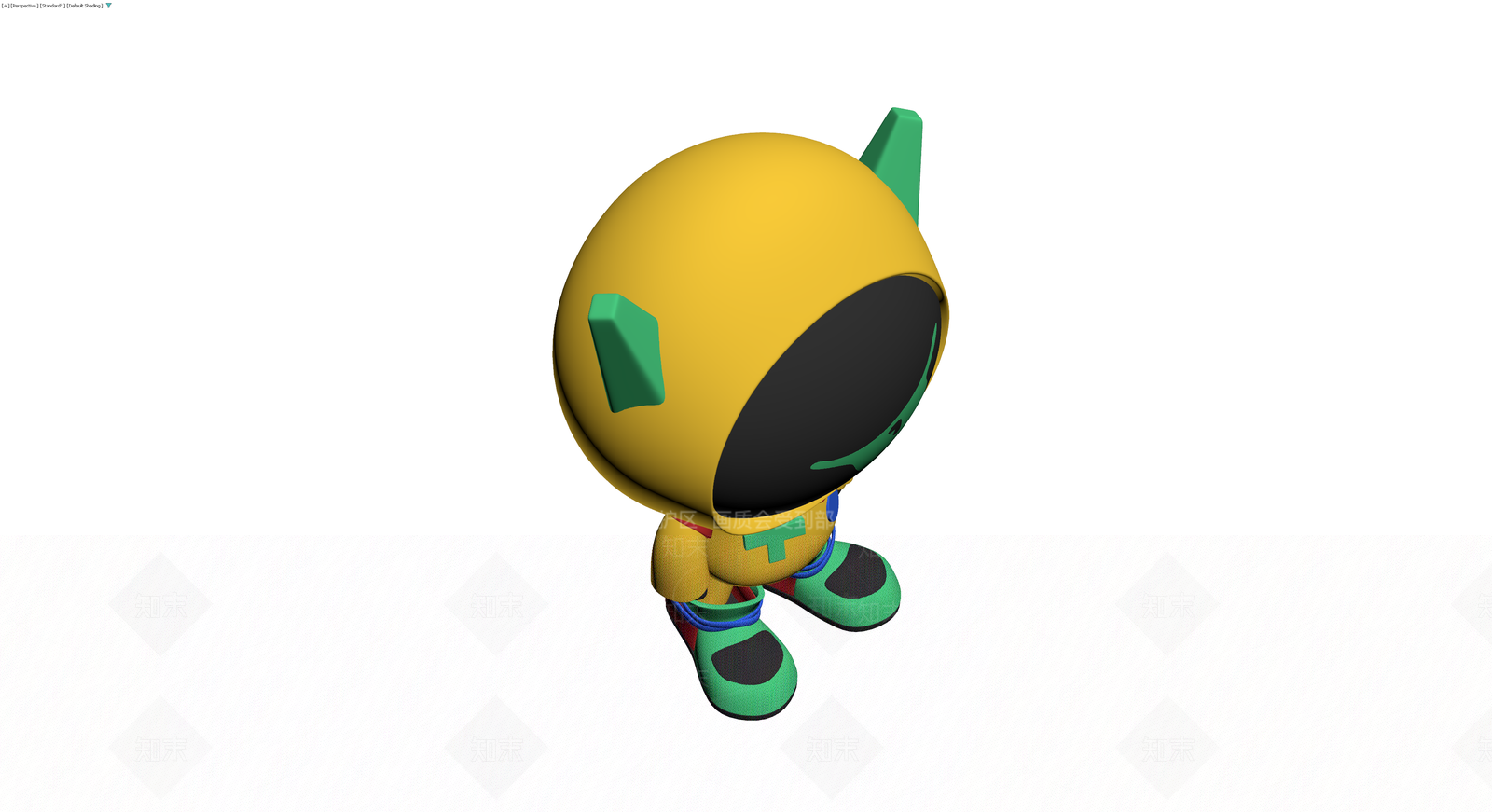 黄色卡通宇航员模型3D模型下载【ID:1229627550】