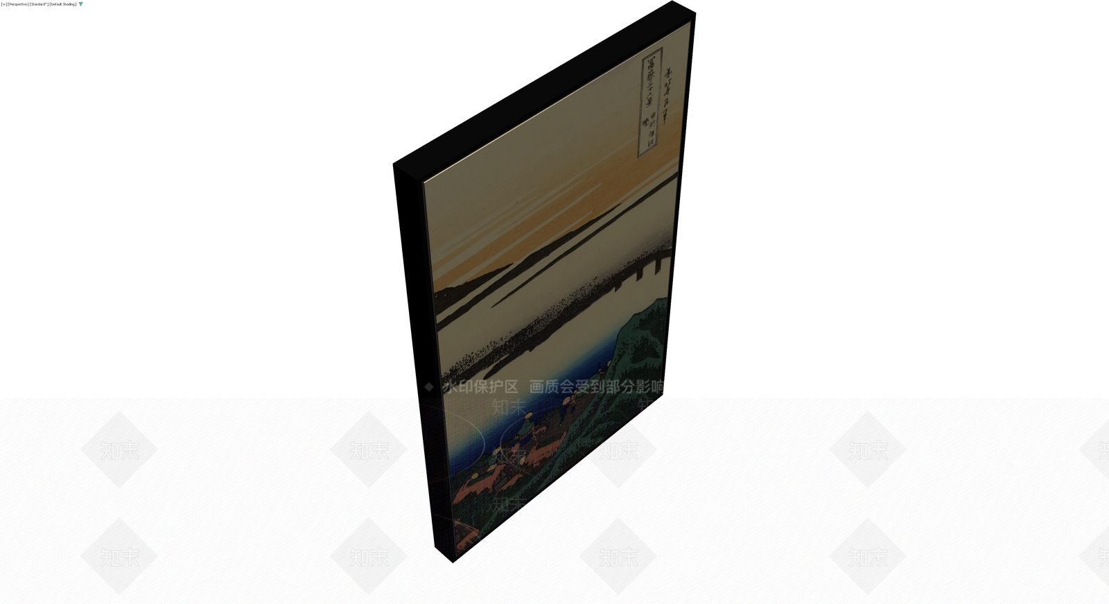 浮世绘风格挂画模型3D模型下载【ID:1229635247】